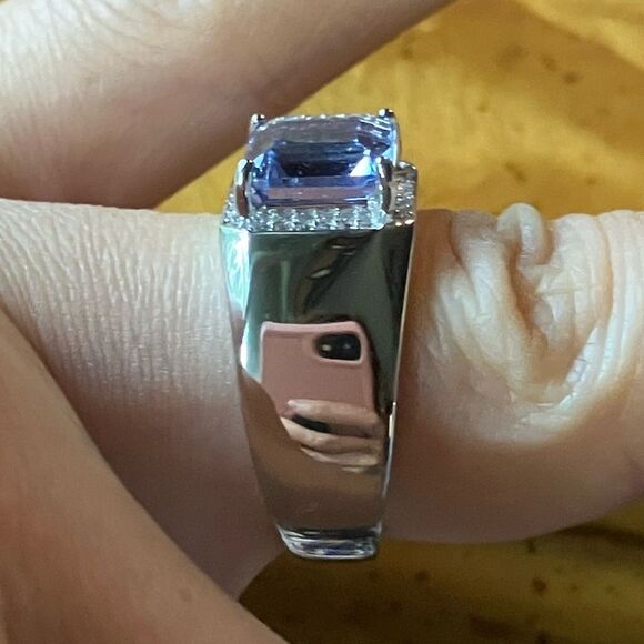 Natural Color Changing Fluorite Sterling Silver Ring Size 7 - Picture 4 of 11